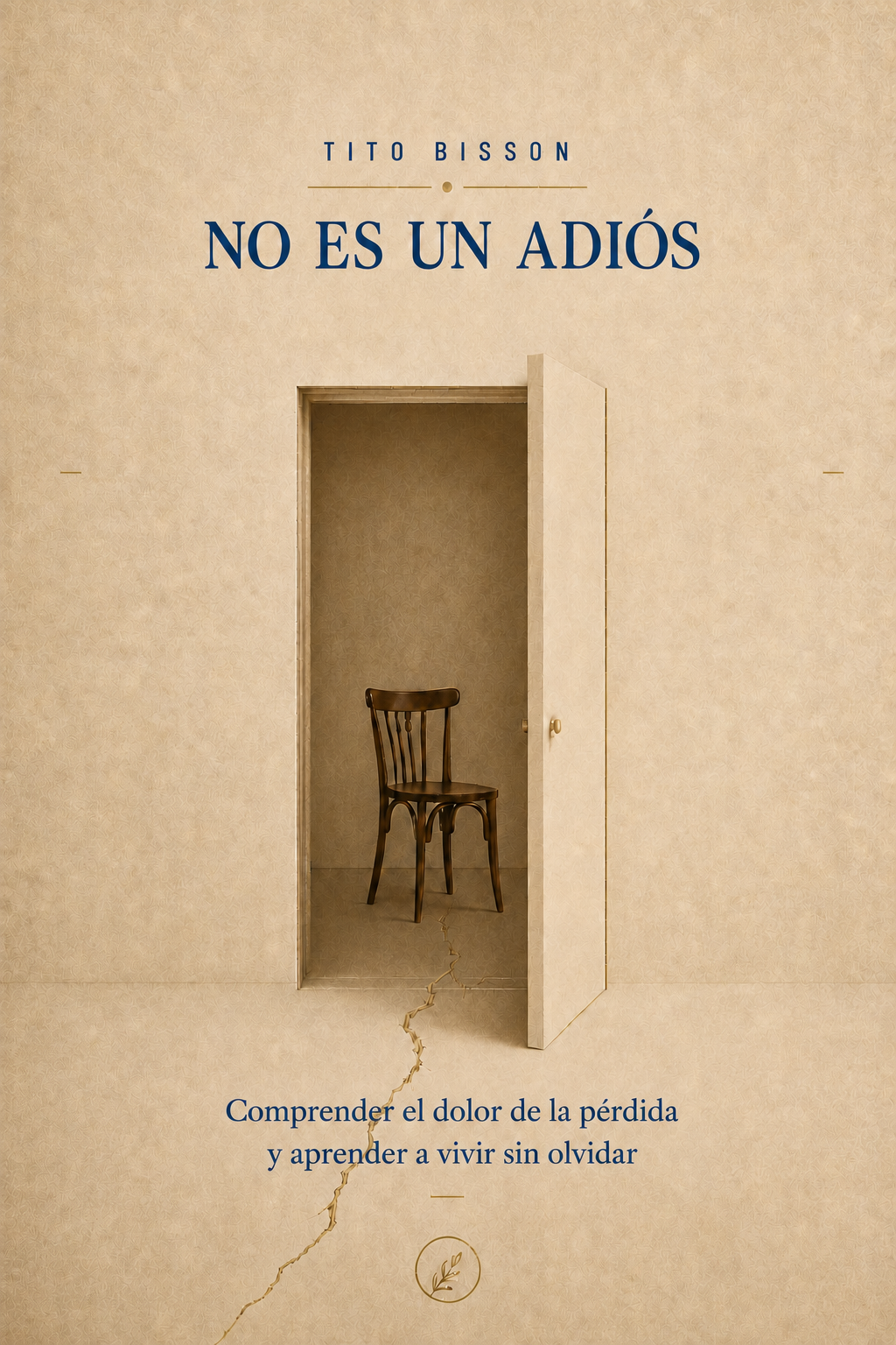 Portada del libro No es un adiós de Tito Bisson
